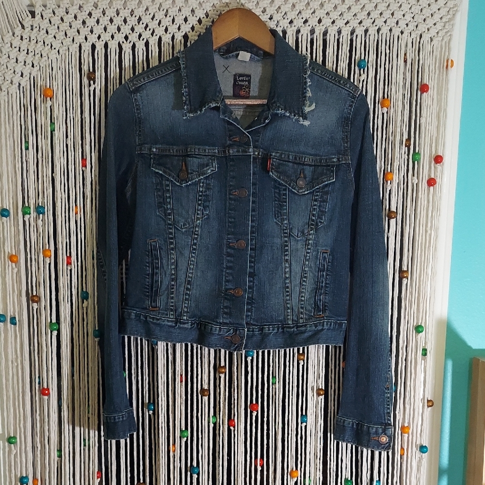 Levi's Girls Distressed Stretch Jean Jacket